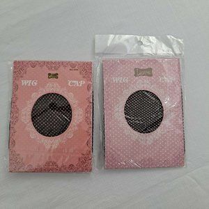 Wig Cap 2 Pack Black Mesh Breathable